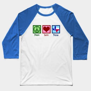 Peace Love Texas Baseball T-Shirt